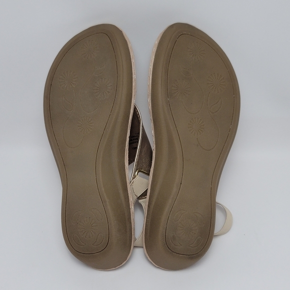 Cliffs White Mountain Low Wedge Thong Sandals Size 8 Carmel - Picture 8 of 12